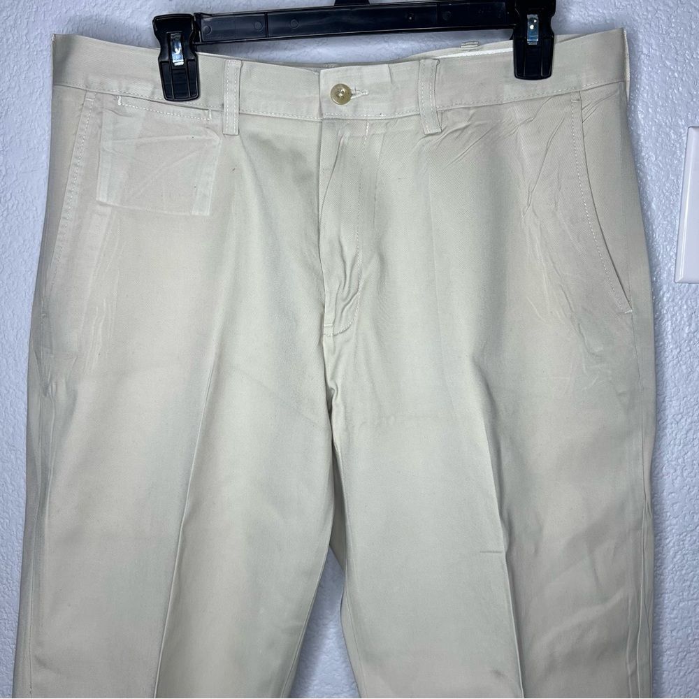 Polo by Ralph Lauren Preston Pant Kaki Tan Cotton Men Dress Pant Size 34/30 - Picture 4 of 14